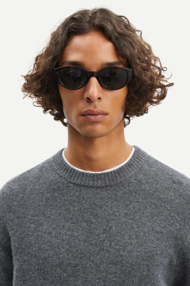 Man Butler On 9475 Dark Grey Mel Samse Samse Knitwear