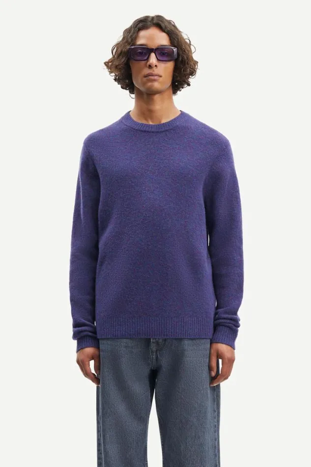 Man Butler On 9475 Sunset Purple Mel Samse Samse Knitwear