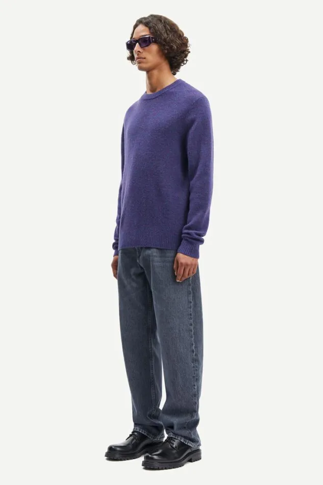 Man Butler On 9475 Sunset Purple Mel Samse Samse Knitwear