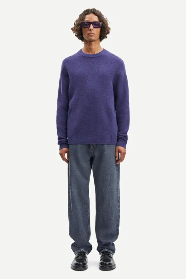 Man Butler On 9475 Sunset Purple Mel Samse Samse Knitwear