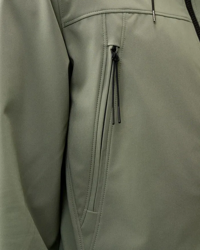 Man CP ShellR Goggle Jacket Agave Green CP Company Jacket and Coats