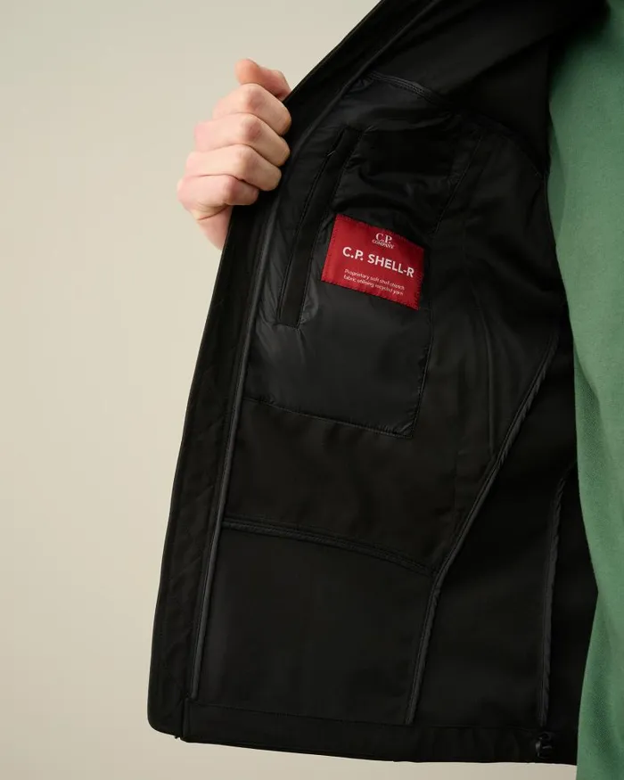 Man CP ShellR Goggle Jacket Black CP Company Jacket and Coats