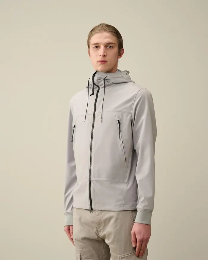 Man CP ShellR Goggle Jacket Drizzle Grey CP Company Jacket and Coats
