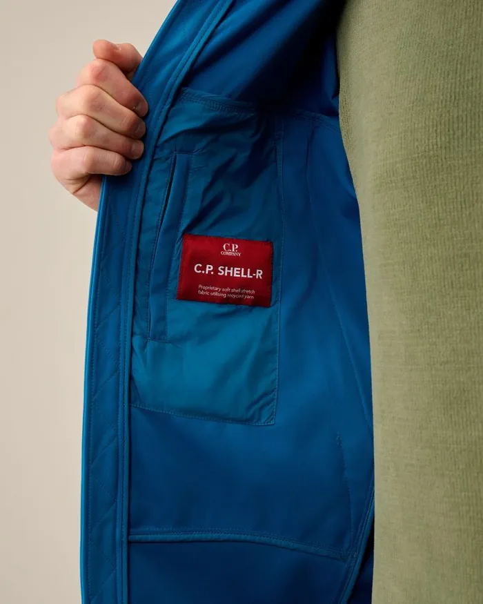 Man CP ShellR Goggle Jacket Ink Blue CP Company Jacket and Coats
