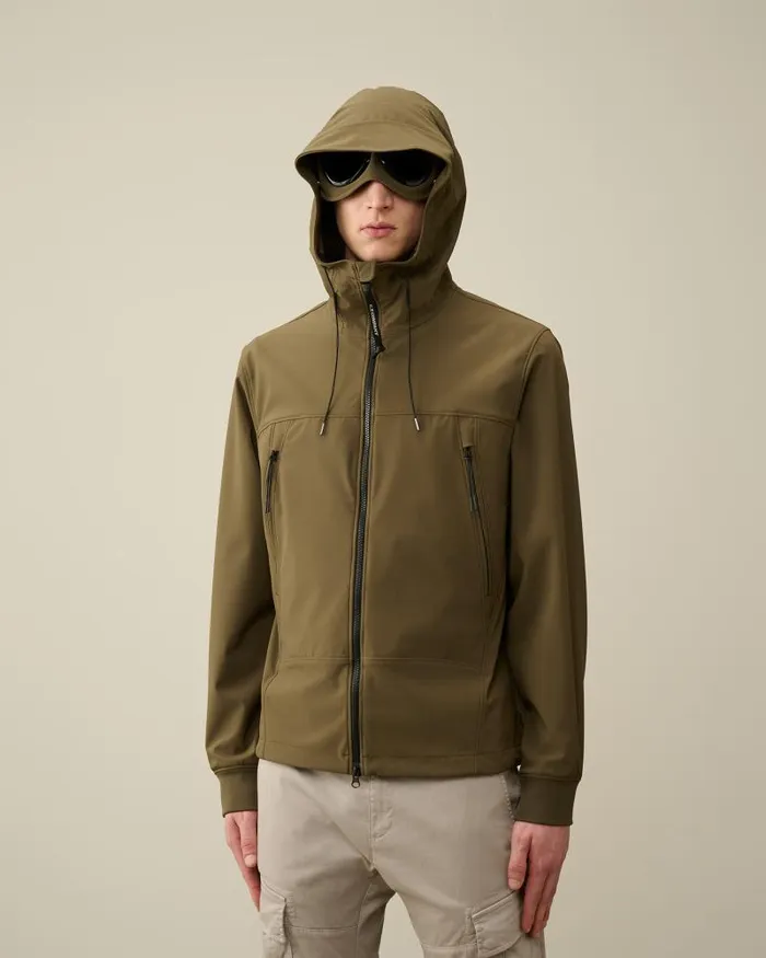 Man CP ShellR Goggle Jacket Ivy Green CP Company Jacket and Coats