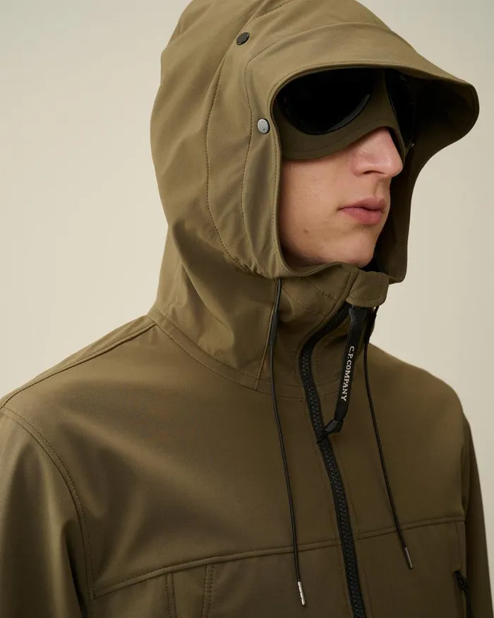 Man CP ShellR Goggle Jacket Ivy Green CP Company Jacket and Coats