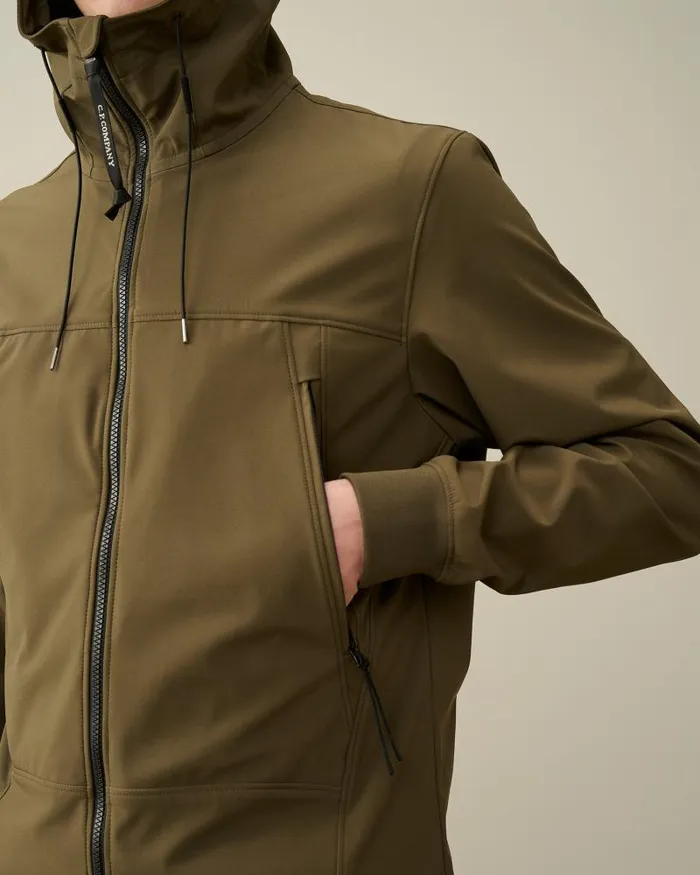 Man CP ShellR Goggle Jacket Ivy Green CP Company Jacket and Coats