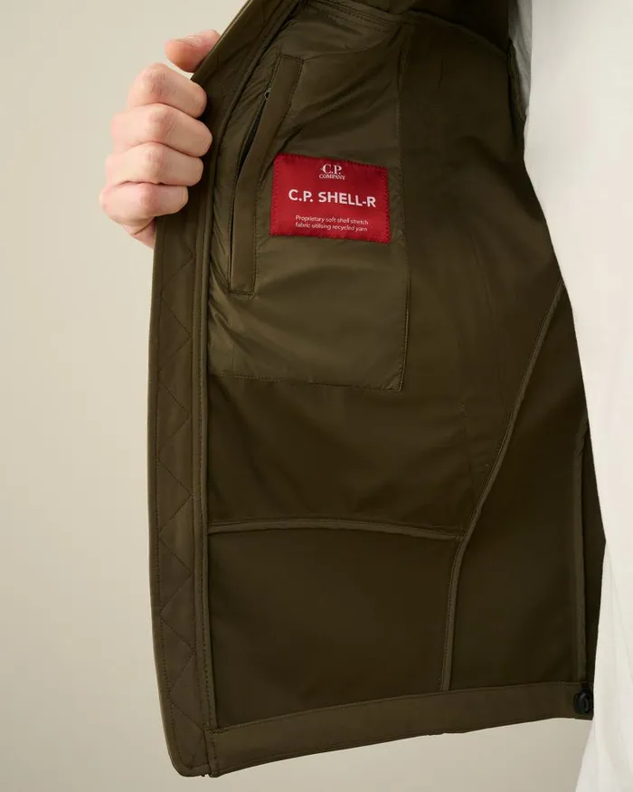 Man CP ShellR Goggle Jacket Ivy Green CP Company Jacket and Coats