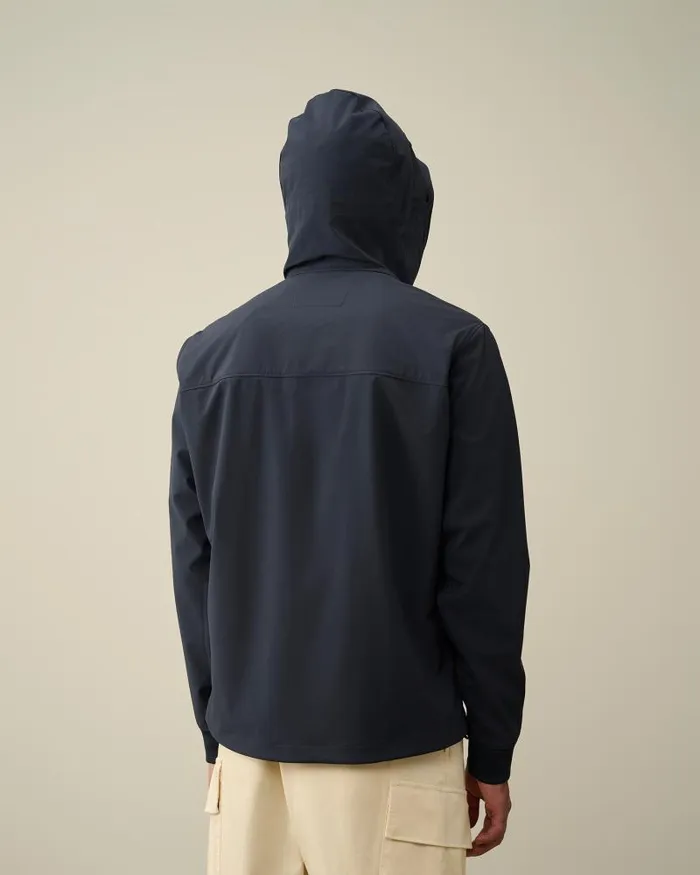 Man CP ShellR Goggle Jacket Total Eclipse 8211 Blue CP Company Jacket and Coats