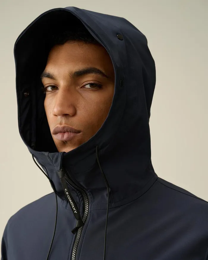 Man CP ShellR Goggle Jacket Total Eclipse 8211 Blue CP Company Jacket and Coats