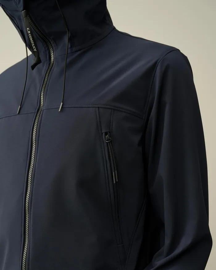 Man CP ShellR Goggle Jacket Total Eclipse 8211 Blue CP Company Jacket and Coats
