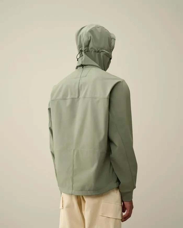 Man CP ShellR Hooded Jacket Agave Green CP Company Jacket and Coats