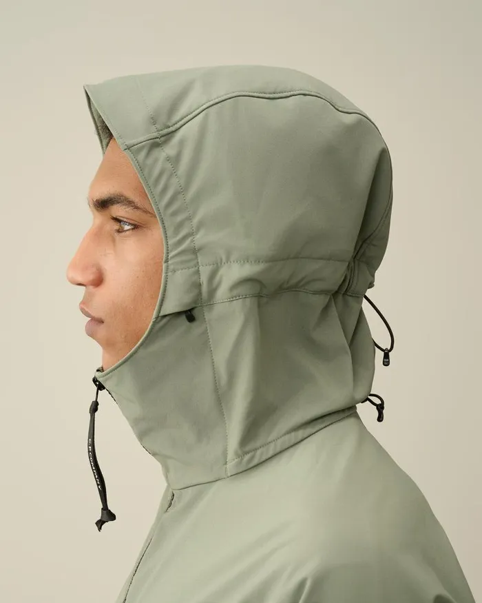 Man CP ShellR Hooded Jacket Agave Green CP Company Jacket and Coats