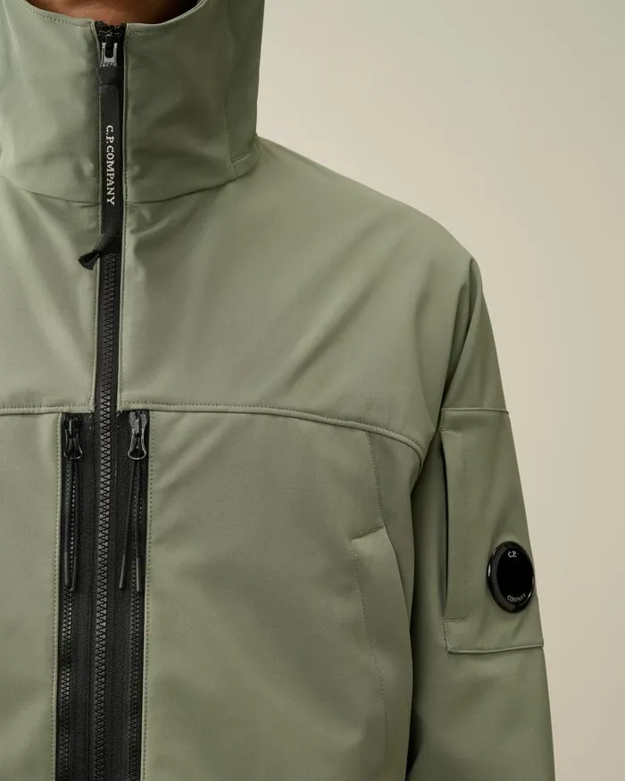 Man CP ShellR Hooded Jacket Agave Green CP Company Jacket and Coats