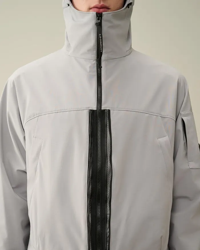 Man CP ShellR Hooded Jacket Drizzle Grey CP Company Jacket and Coats