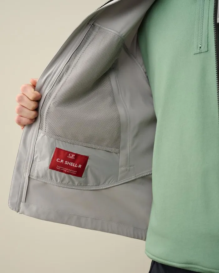 Man CP ShellR Hooded Jacket Drizzle Grey CP Company Jacket and Coats