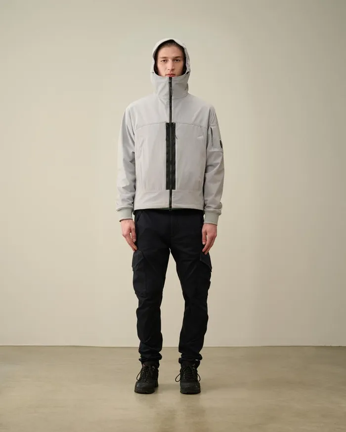 Man CP ShellR Hooded Jacket Drizzle Grey CP Company Jacket and Coats