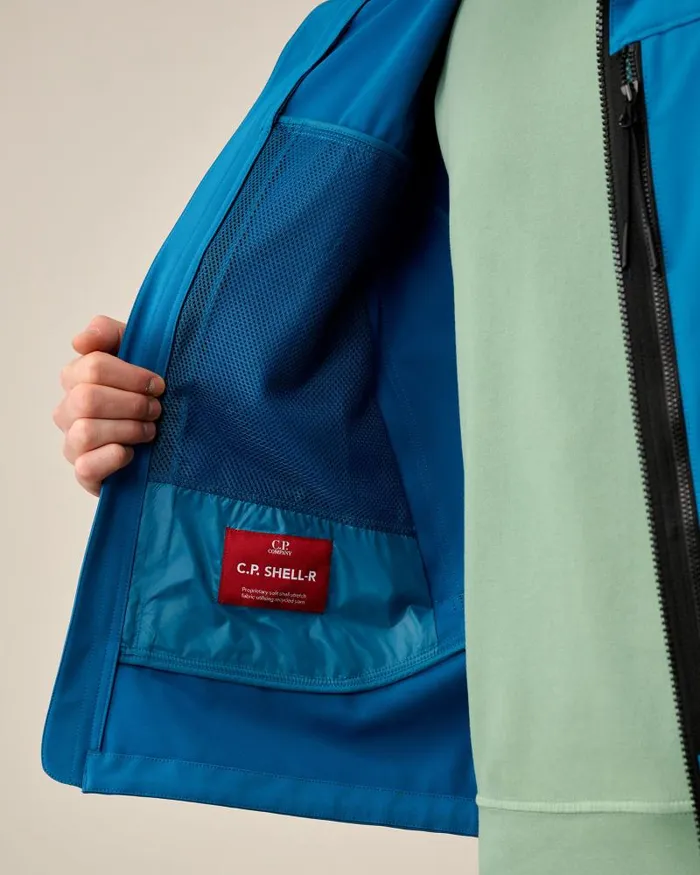 Man CP ShellR Hooded Jacket Ink Blue CP Company Jacket and Coats