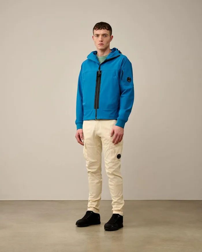 Man CP ShellR Hooded Jacket Ink Blue CP Company Jacket and Coats