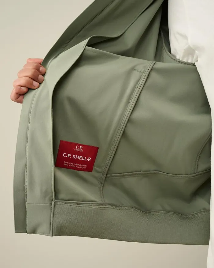 Man CP ShellR Jacket Agave Green CP Company Jacket and Coats