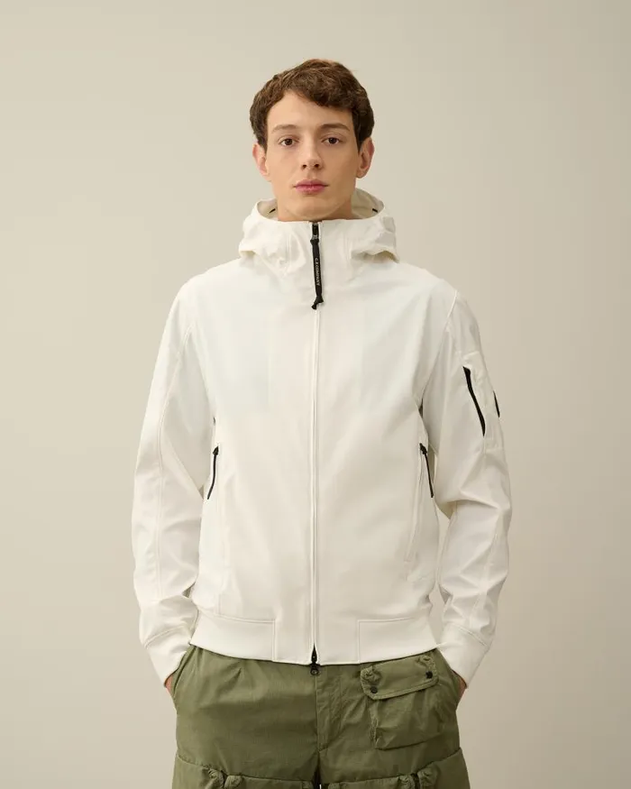 Man CP ShellR Jacket Gauze White CP Company Jacket and Coats