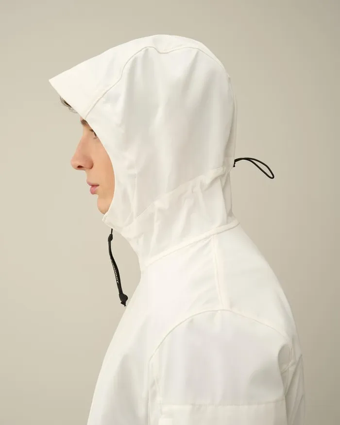 Man CP ShellR Jacket Gauze White CP Company Jacket and Coats