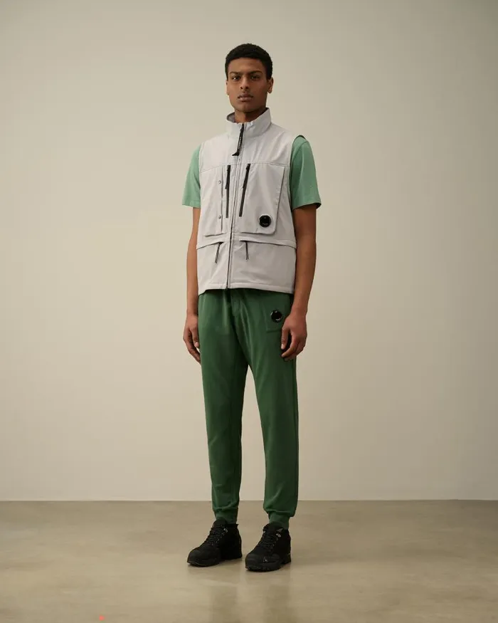 Man CP ShellR Utility Vest Drizzle Grey CP Company Jacket and Coats