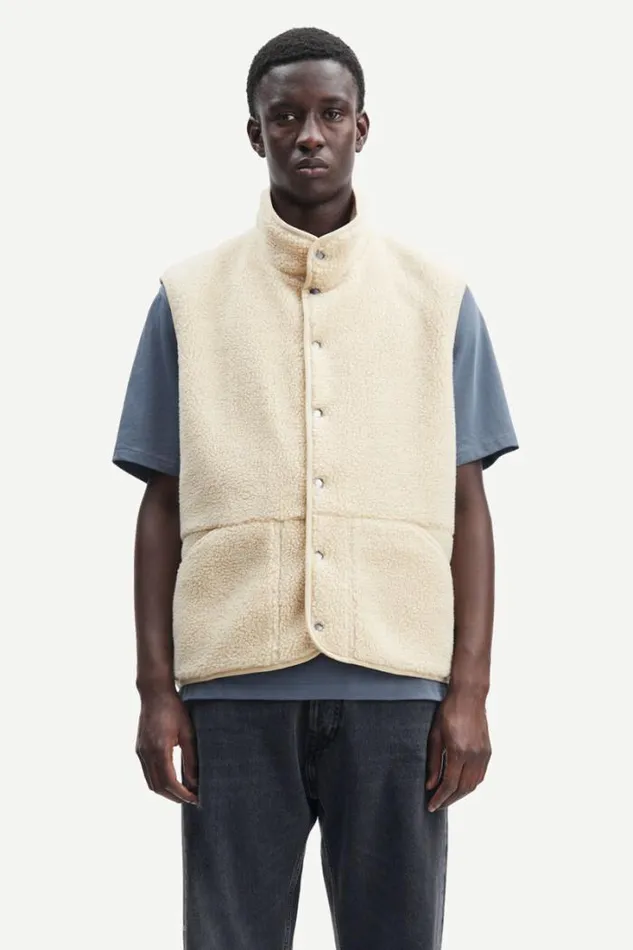 Man Carlo Vest 11705 Brown Rice Samse Samse Sweatshirts and Hoodies