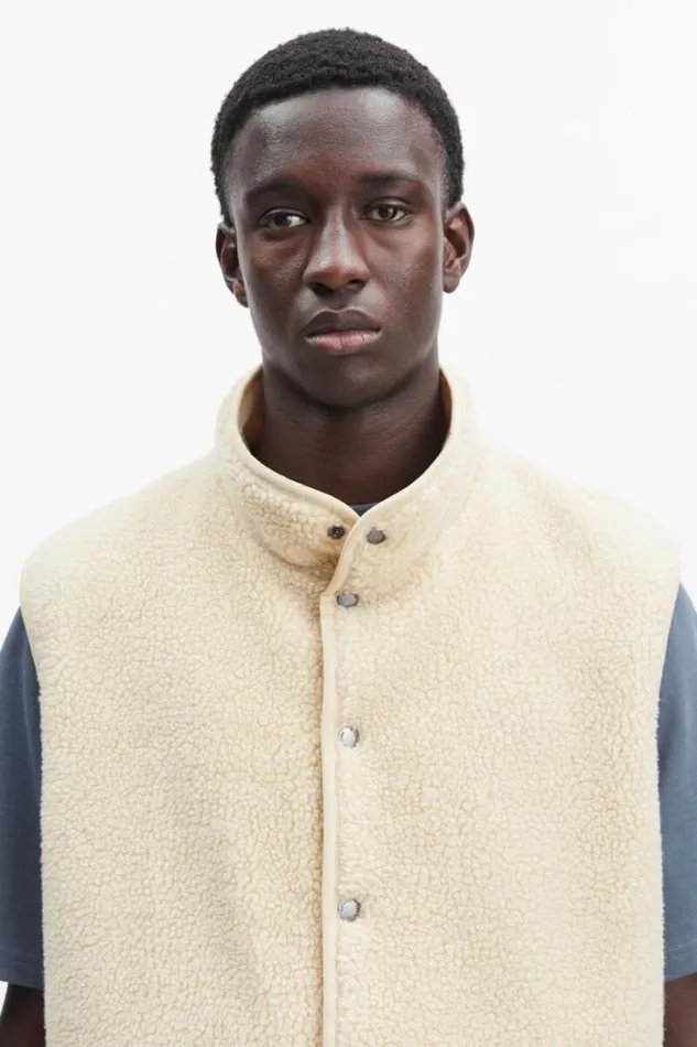 Man Carlo Vest 11705 Brown Rice Samse Samse Sweatshirts and Hoodies