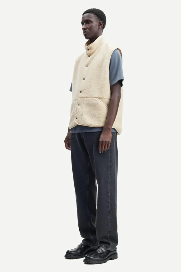 Man Carlo Vest 11705 Brown Rice Samse Samse Sweatshirts and Hoodies