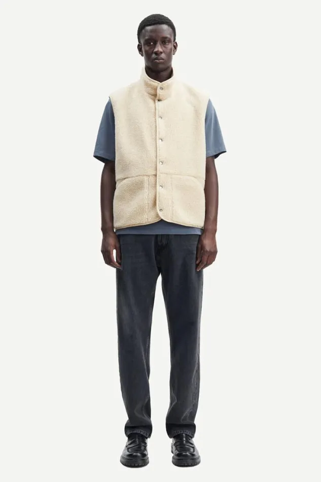 Man Carlo Vest 11705 Brown Rice Samse Samse Sweatshirts and Hoodies