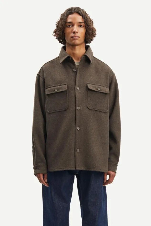Man Castor X E Overshirt 14163 Major Brown Samse Samse Shirts