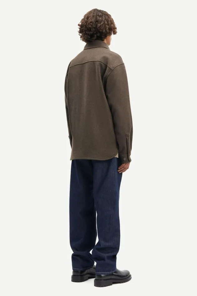 Man Castor X E Overshirt 14163 Major Brown Samse Samse Shirts