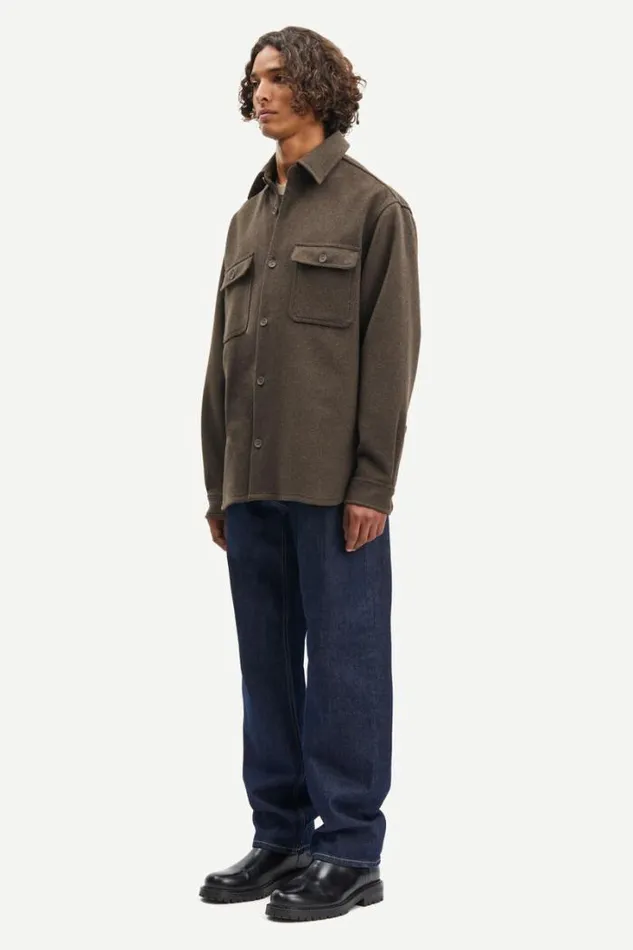 Man Castor X E Overshirt 14163 Major Brown Samse Samse Shirts