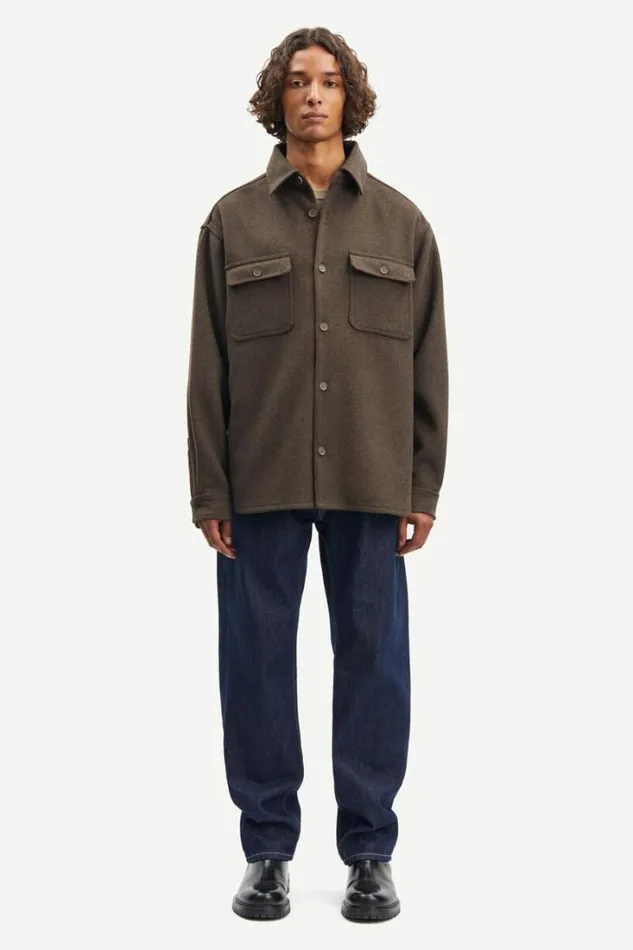 Man Castor X E Overshirt 14163 Major Brown Samse Samse Shirts