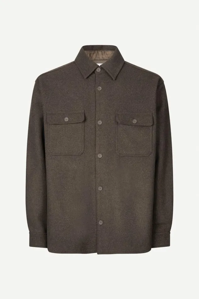 Man Castor X E Overshirt 14163 Major Brown Samse Samse Shirts