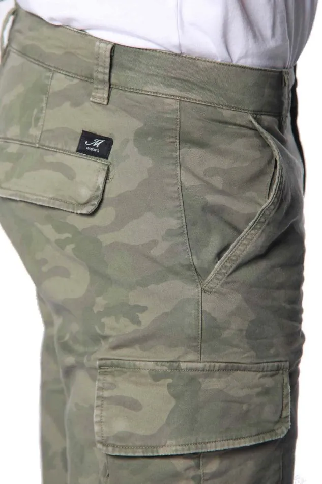 Man Chile Cargo Bermuda In Cotton With Camouflage Pattern Slim Mason039s Bermuda