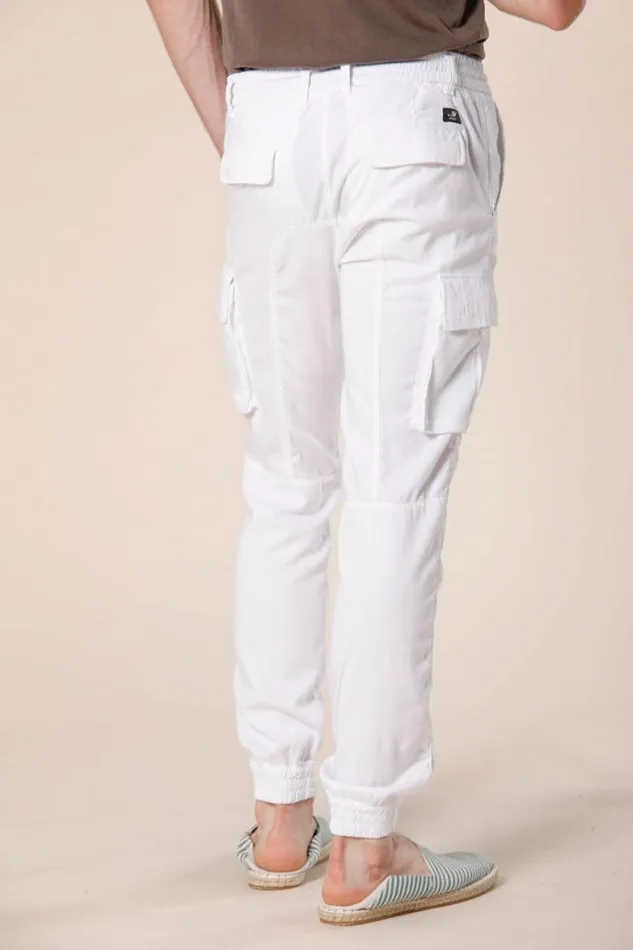 Man Chile Elax Cargo Pants In Twill With Coulisse Extra Slim Mason039s Pants