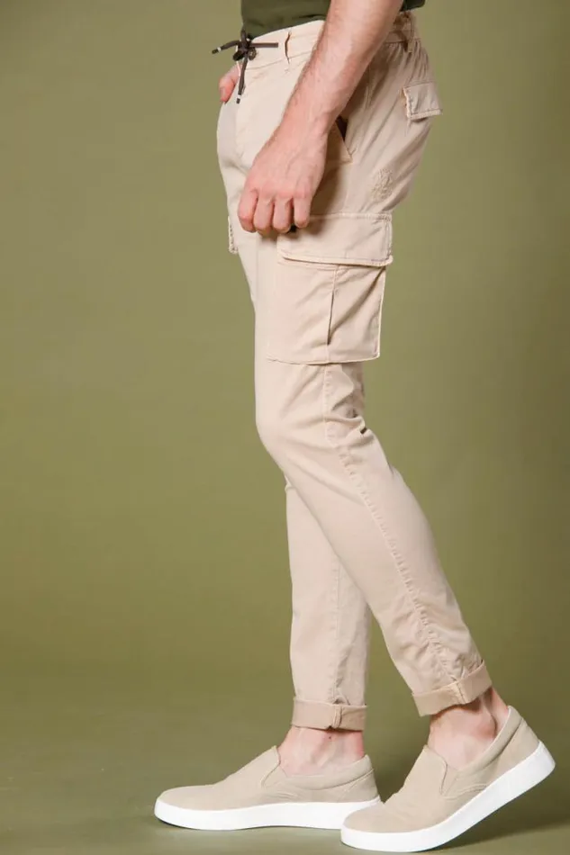 Man Chile Jogger Cargo Pants In Tencel And Cotton Extra Slim Mason039s Pants