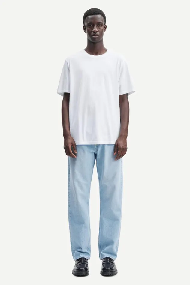 Man Christian Tshirt 273 White Samse Samse Tshirts and Polos