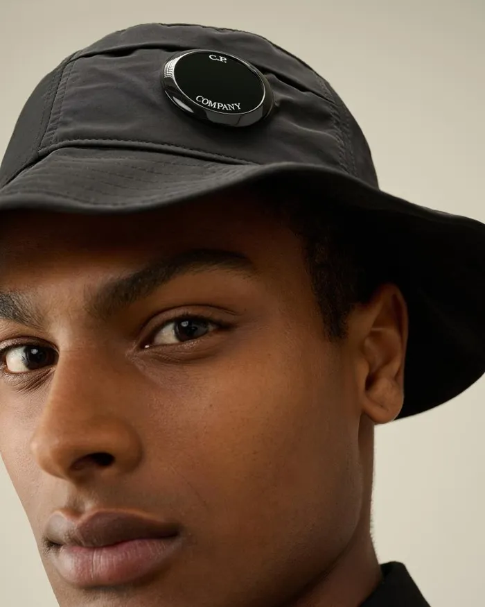 Man ChromeR Bucket Hat Black CP Company Hats