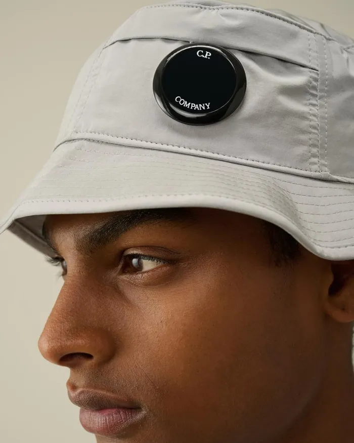 Man ChromeR Bucket Hat Drizzle Grey CP Company Hats