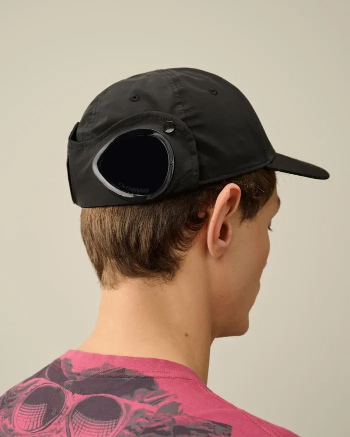 Man ChromeR Goggle Cap Black CP Company Hats