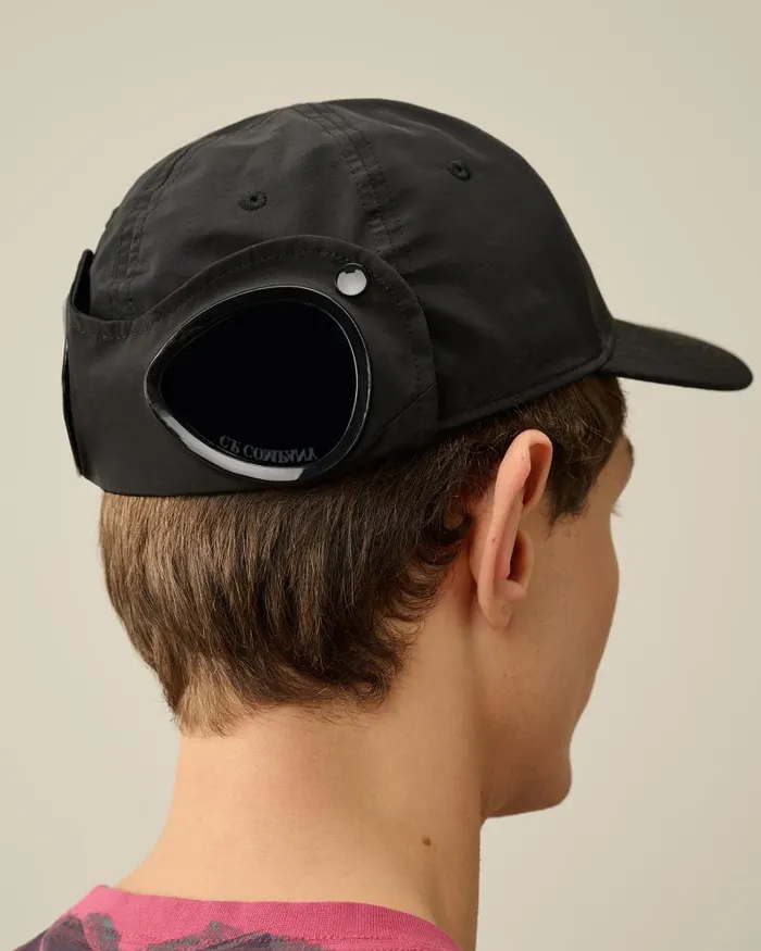 Man ChromeR Goggle Cap Black CP Company Hats