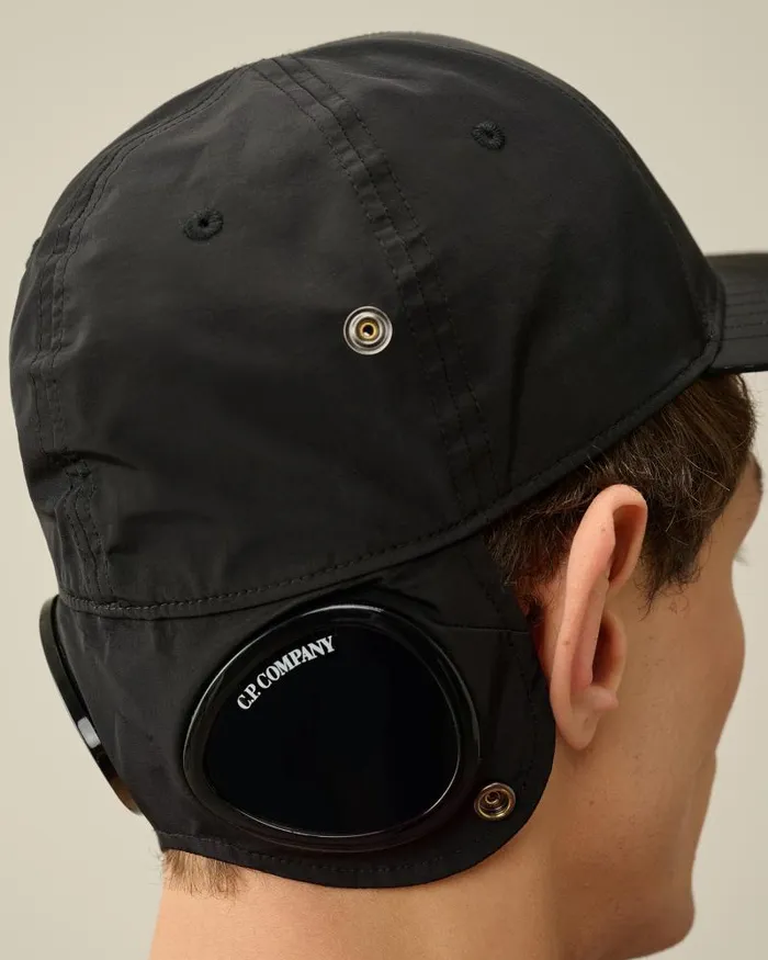 Man ChromeR Goggle Cap Black CP Company Hats