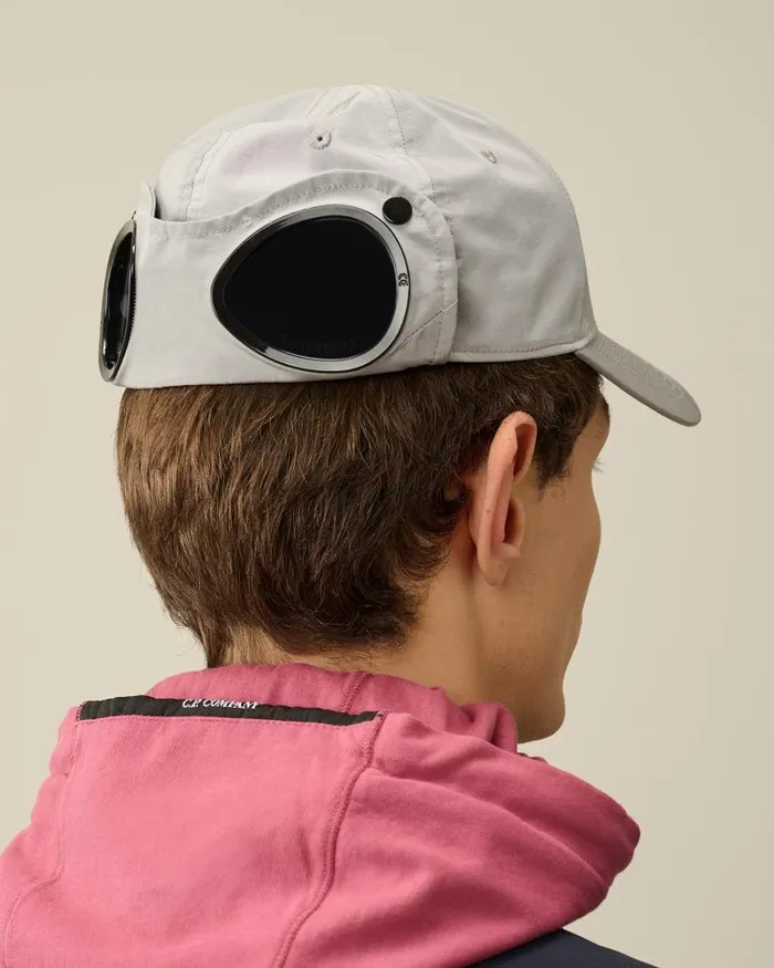 Man ChromeR Goggle Cap Drizzle Grey CP Company Hats