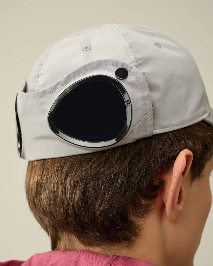Man ChromeR Goggle Cap Drizzle Grey CP Company Hats