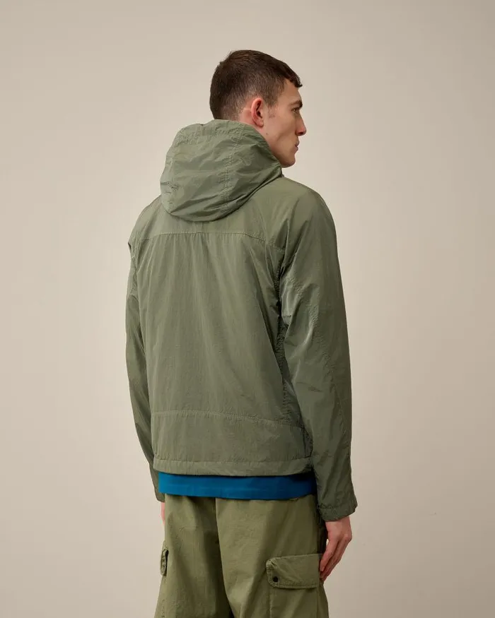 Man ChromeR Hooded Jacket Agave Green CP Company Jacket and Coats