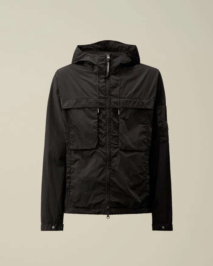 Man ChromeR Hooded Jacket Black CP Company Jacket and Coats