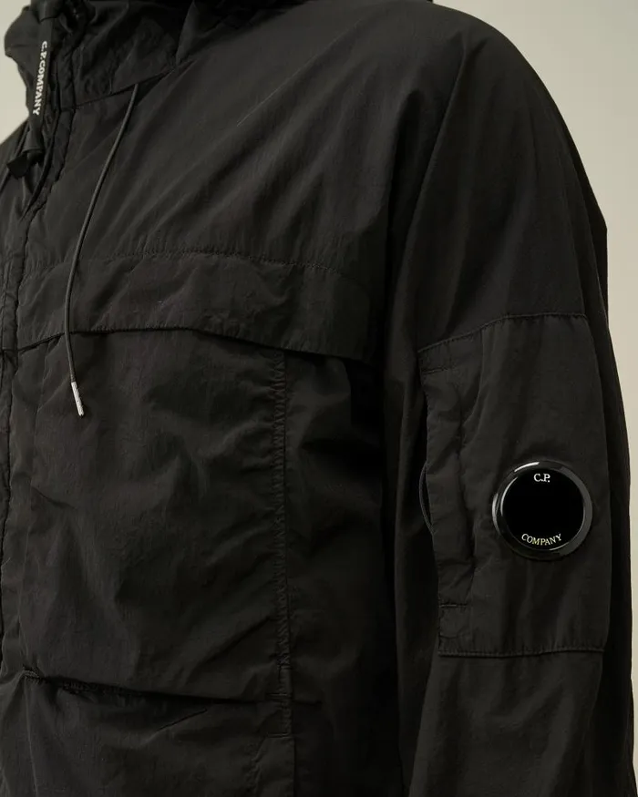 Man ChromeR Hooded Jacket Black CP Company Jacket and Coats